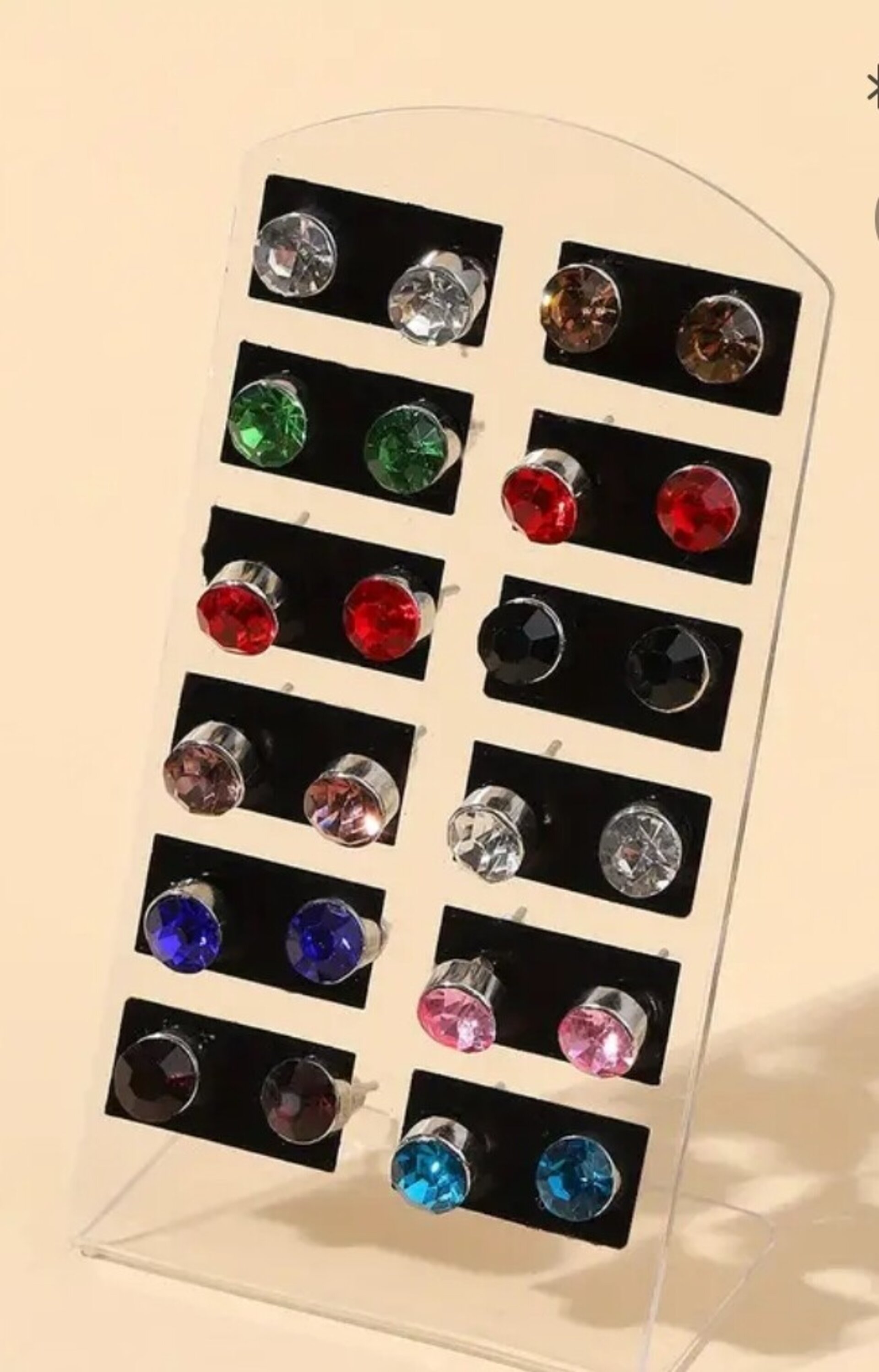 Pendientes Fashion Multicolor 6mm - 3