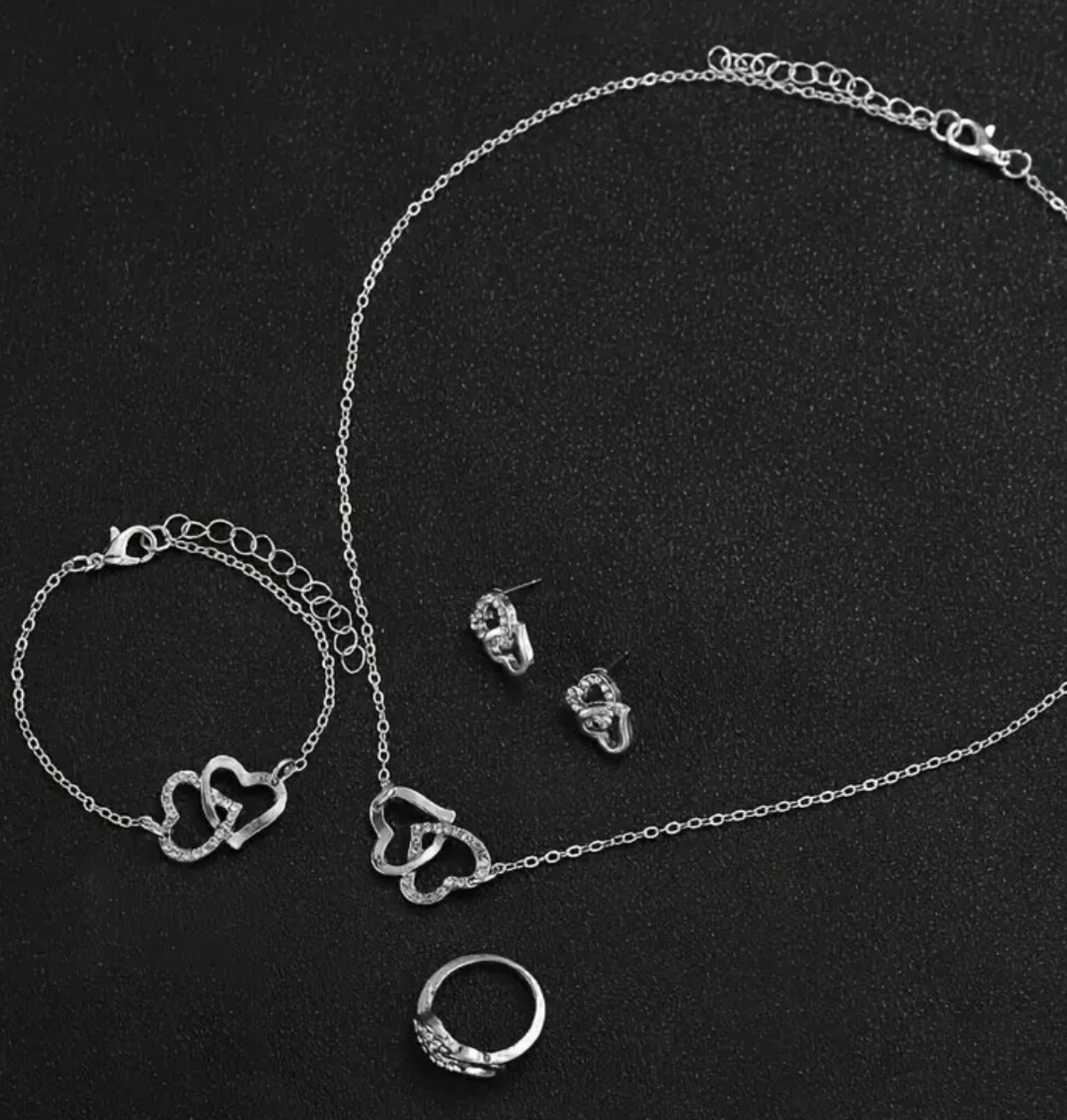 Conjunto Joyas Corazón Plata - 2