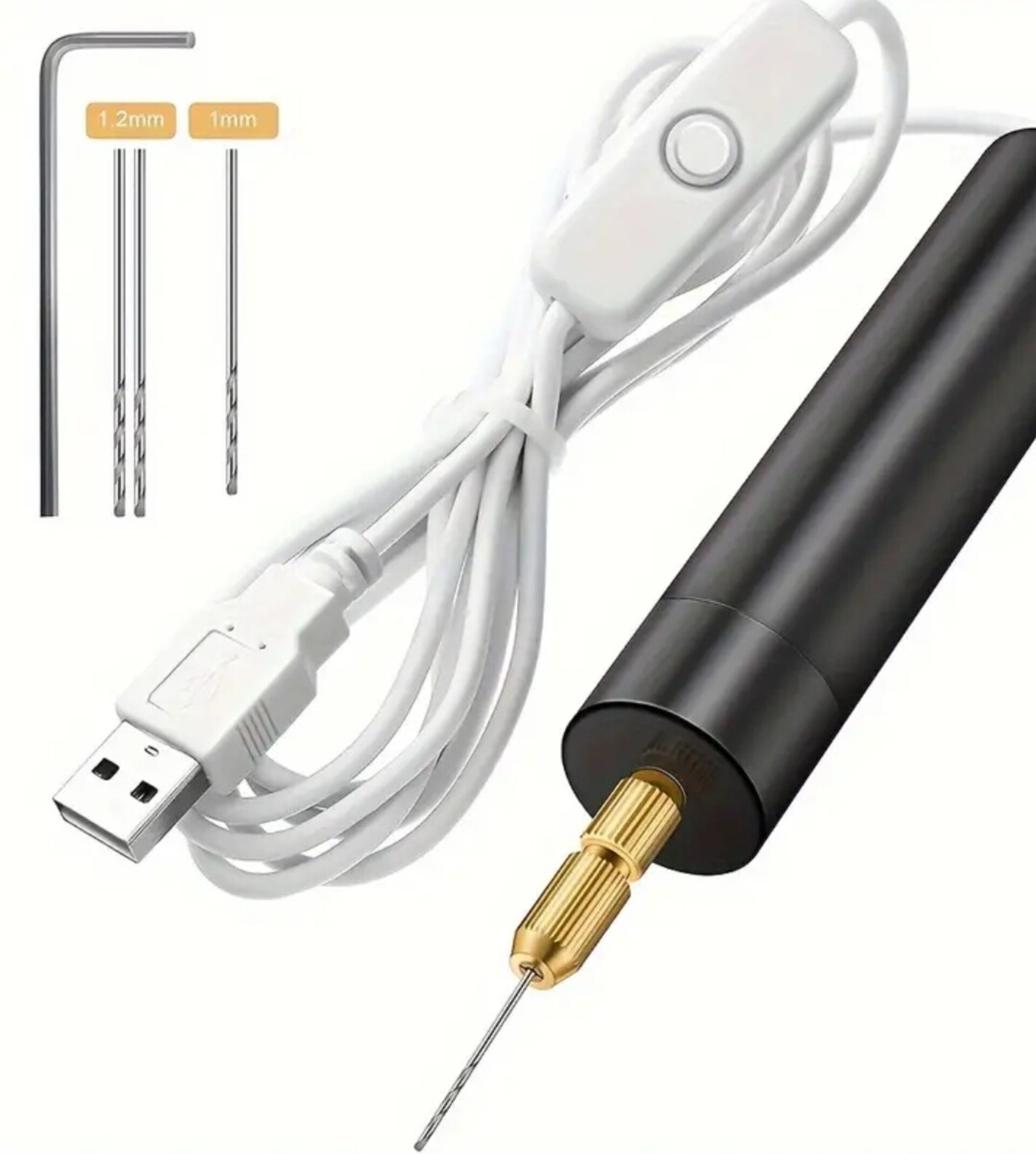 Mini Micro Taladro Eléctrico Portátil Negro - 5