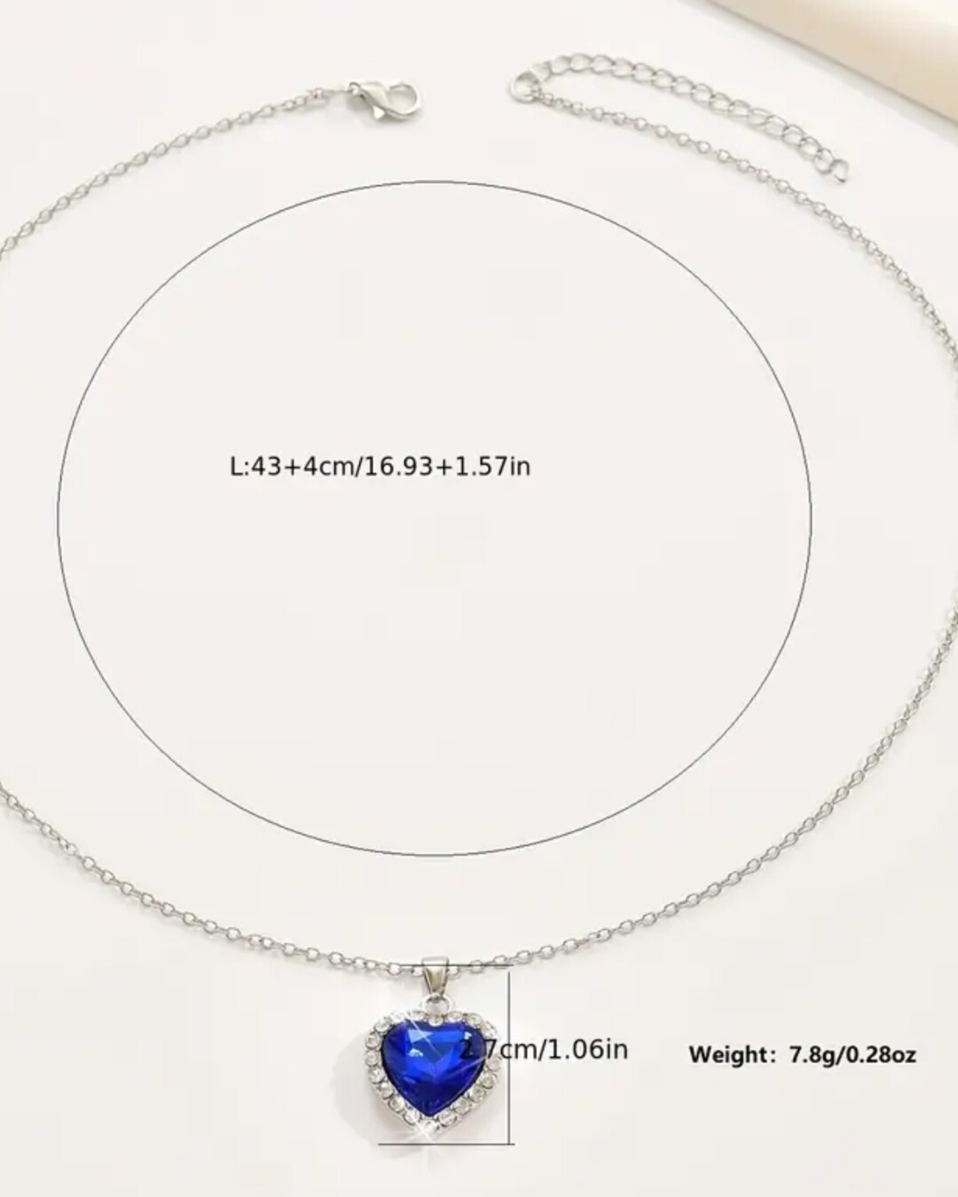 Collar Corazón Negro - 3