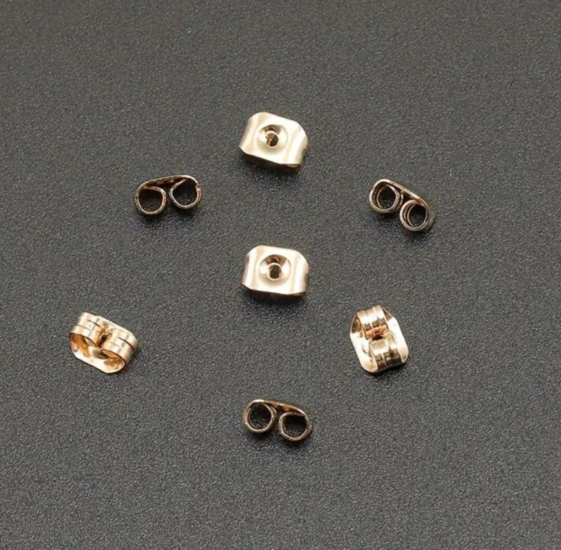 Cierres Mariposa Pendientes Oro - 4