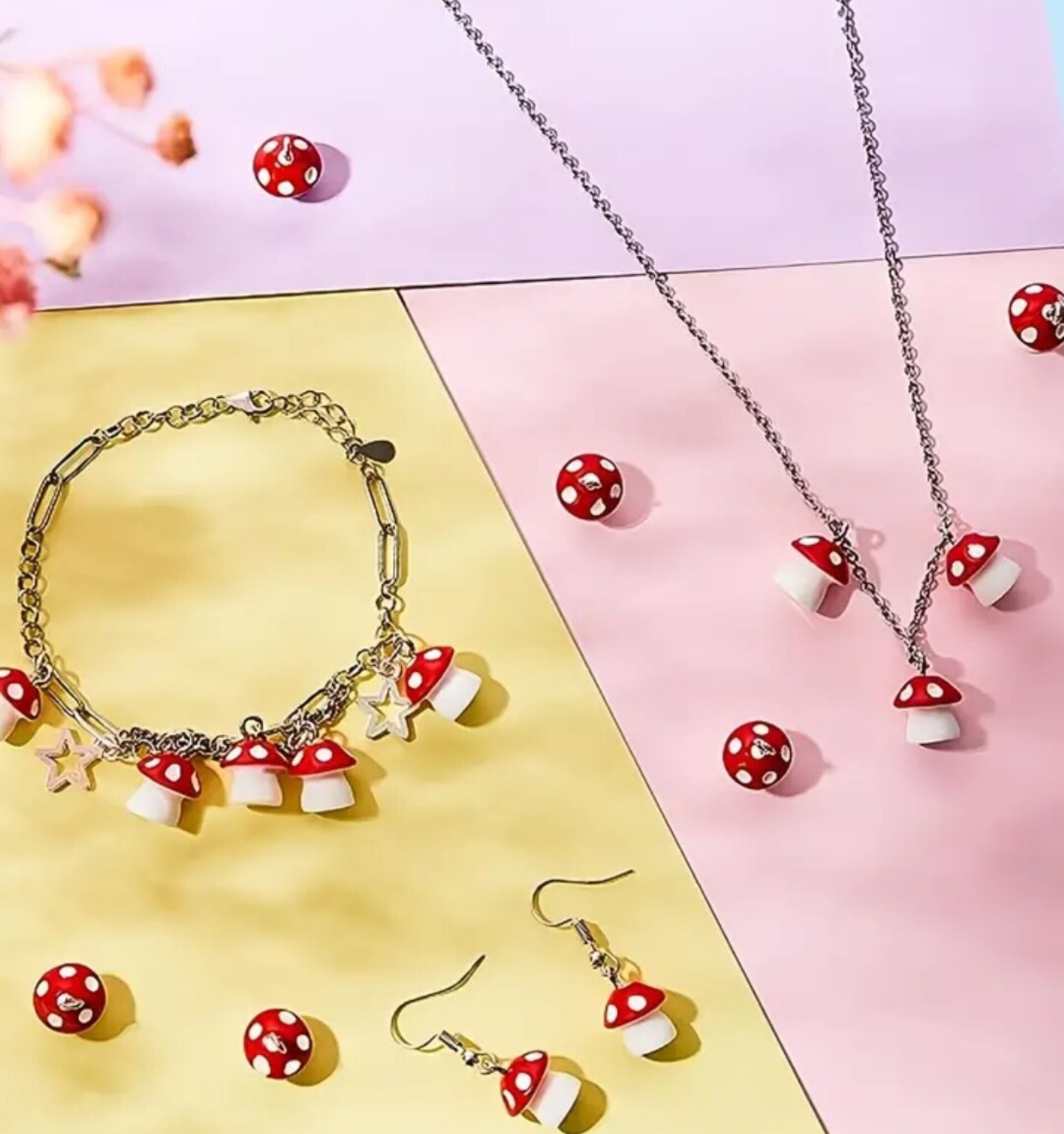 Colgantes De Setas Multicolor - 5