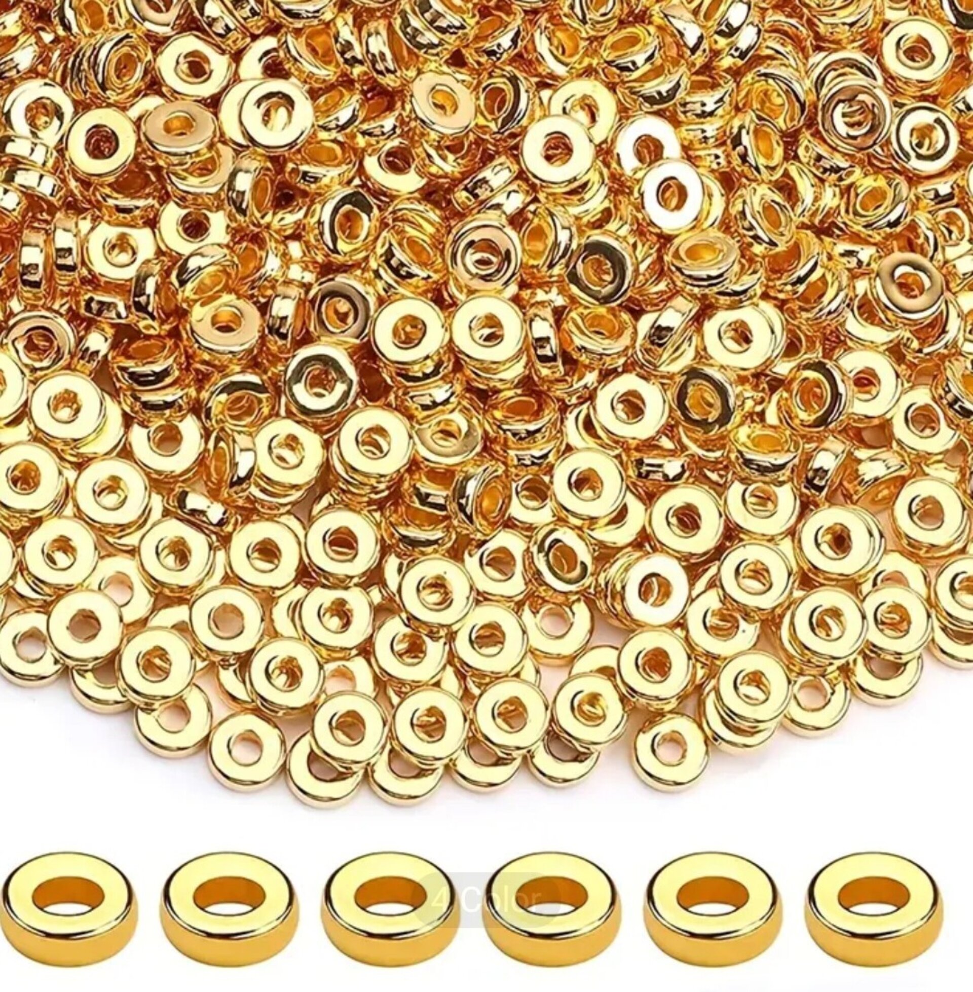 Conjunto 20 Aros 6mm Oro - 2