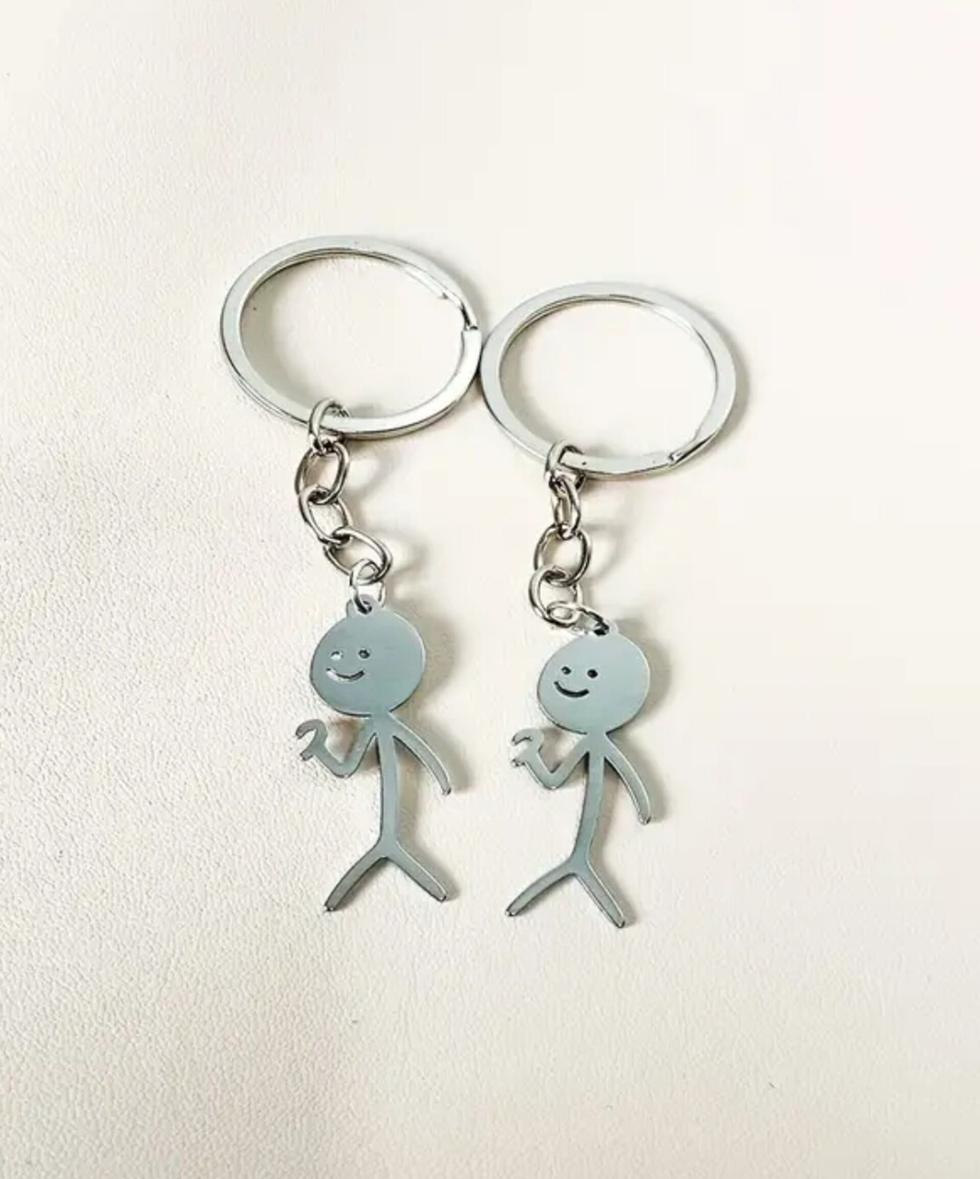 Llavero La Parejita Plateada - 4