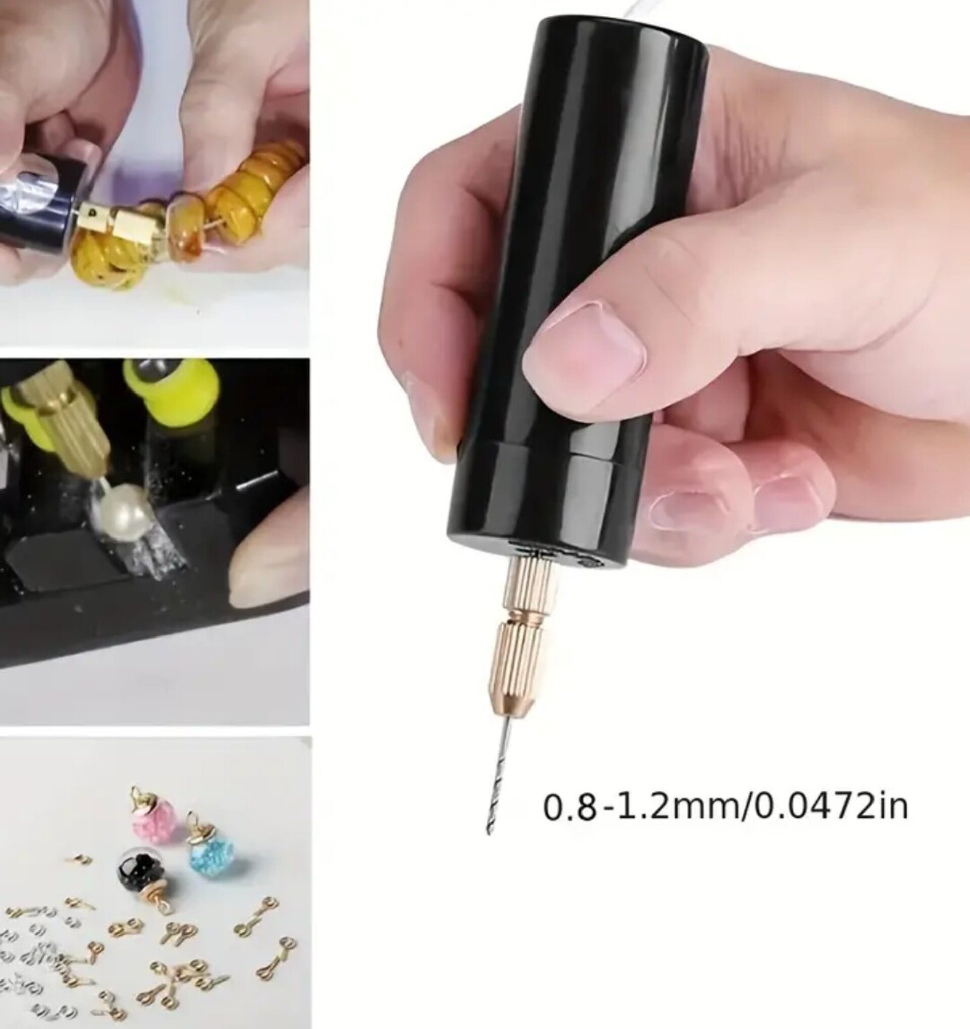 Mini Micro Taladro Eléctrico Portátil Negro - 3