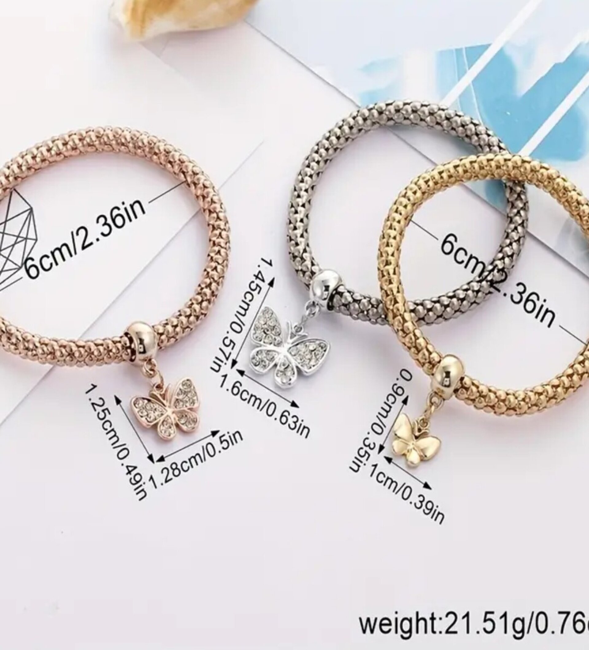 Pulsera Glamour  Mariposa - 4