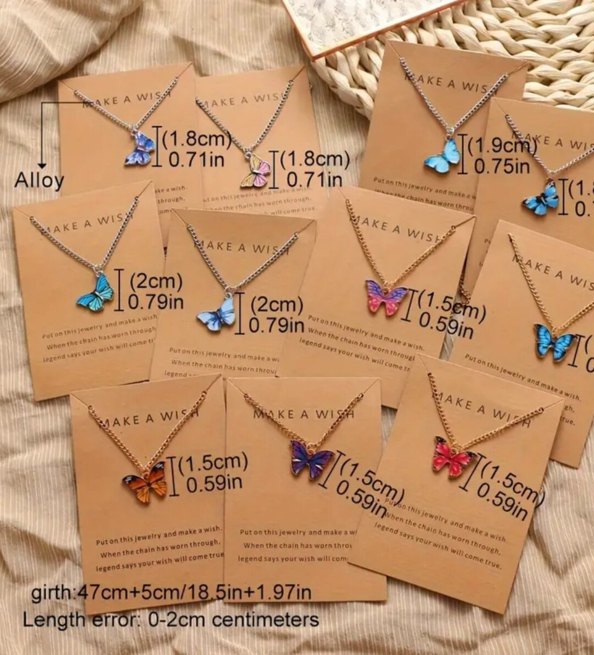 Collar Mariposa Colores - 3