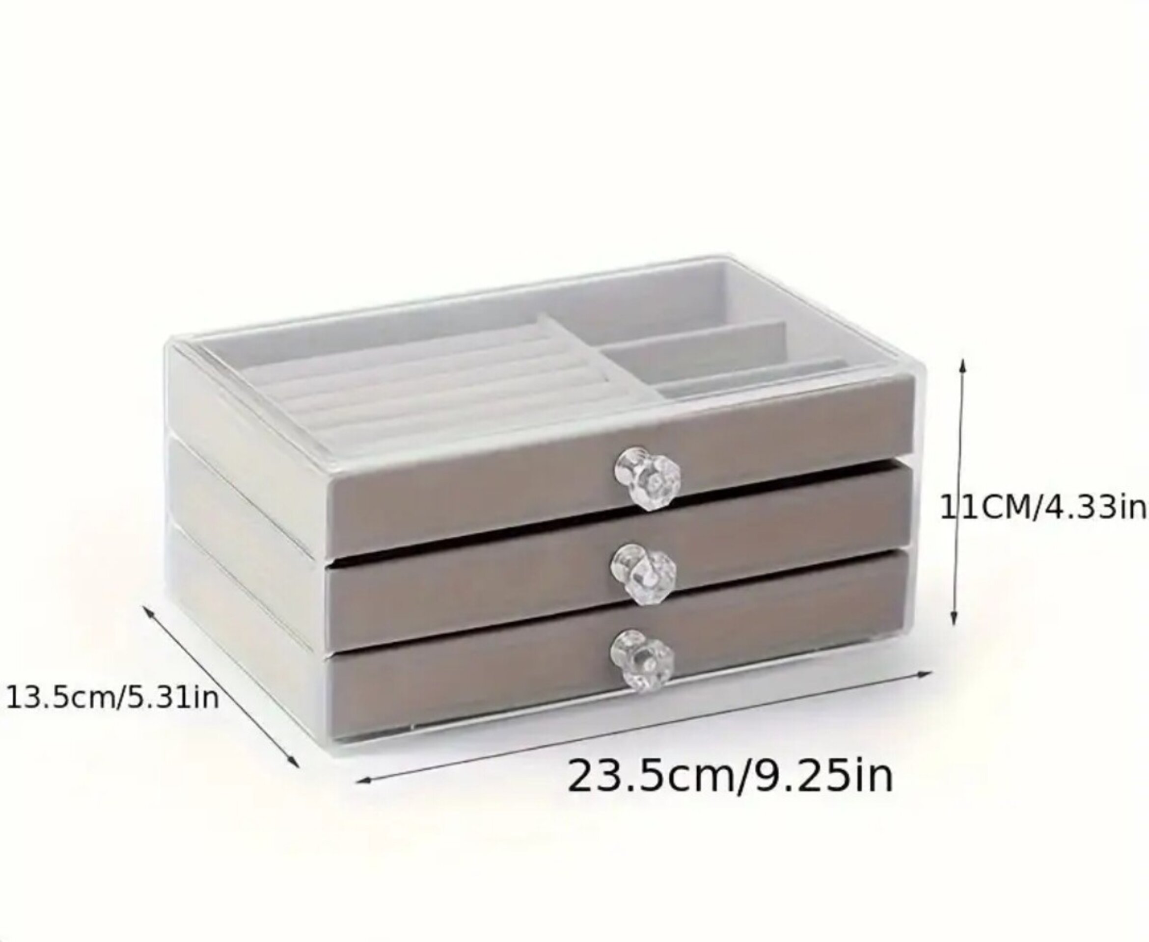 Joyero Podium Star Gris - 2