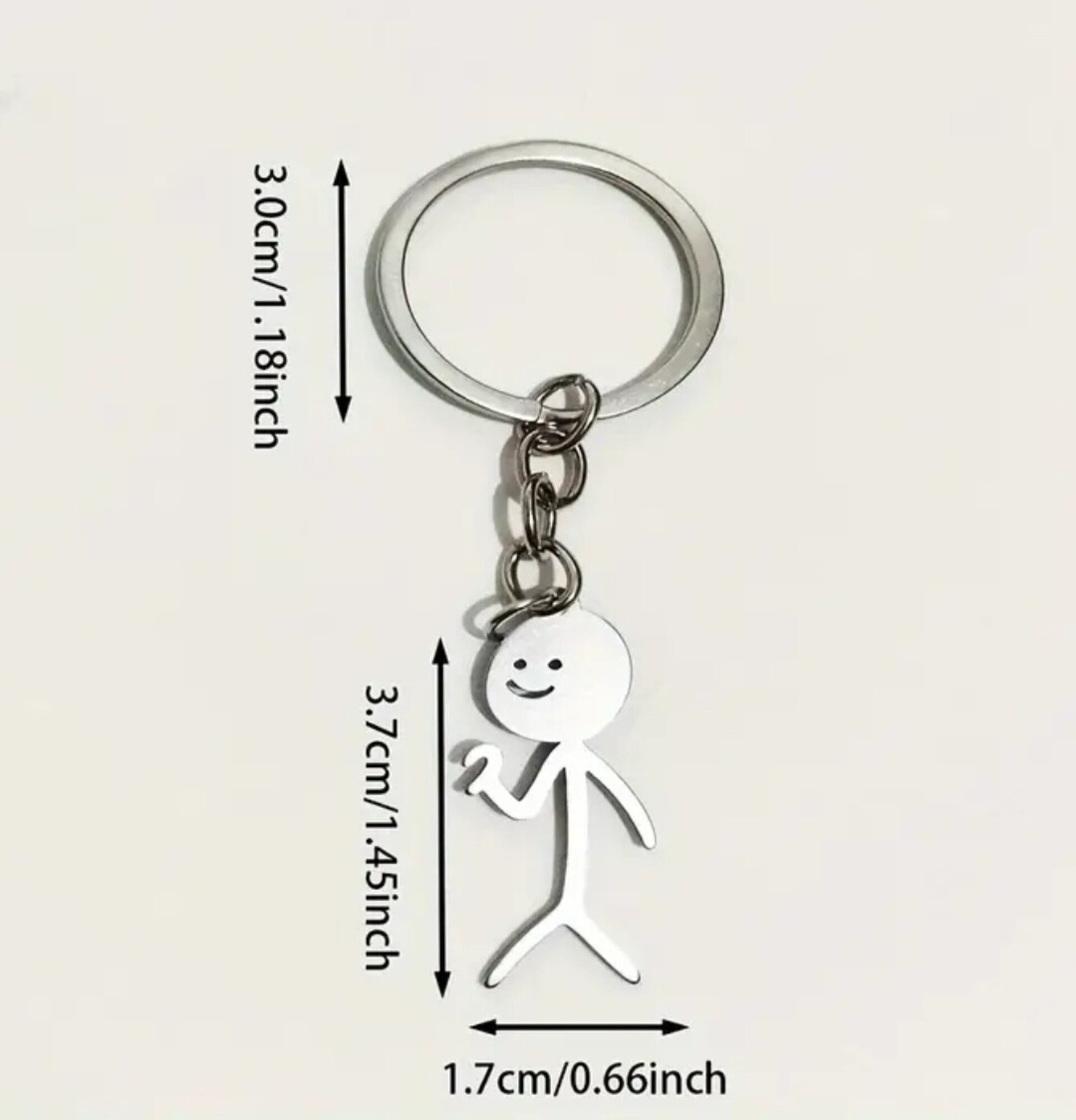 Llavero La Parejita Plateada - 2