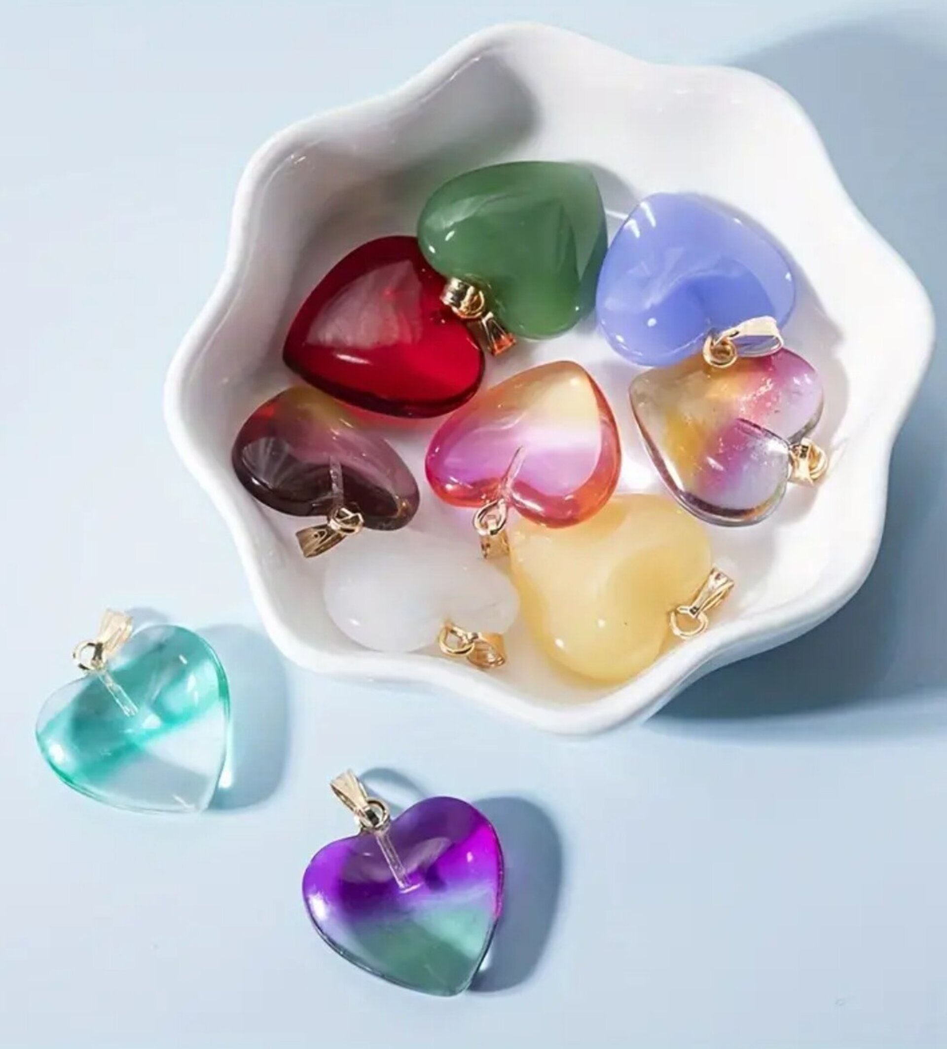 Colgantes De Corazones - 6