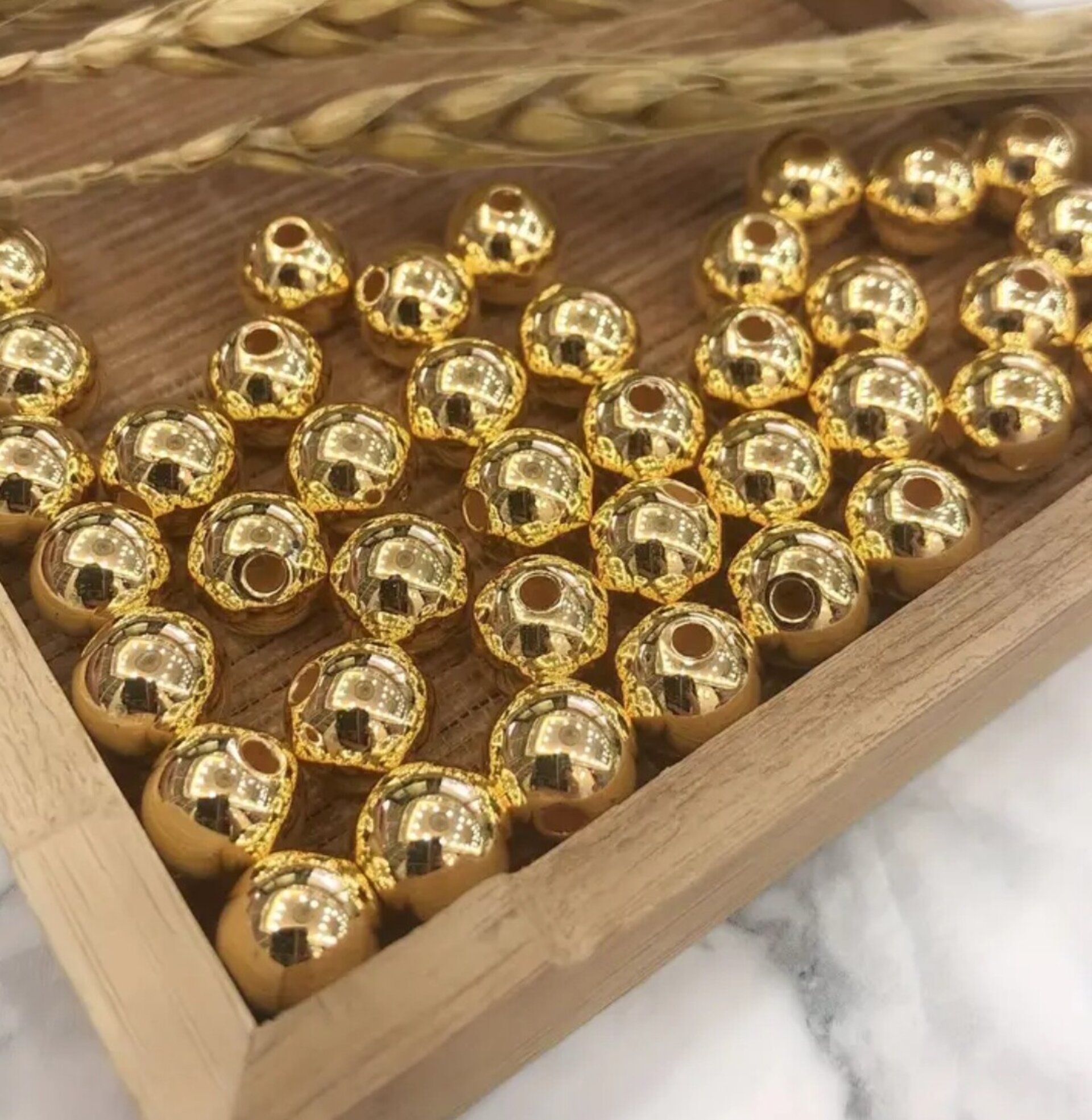 Conjunto 6mm  20 Bolas Oro - 2