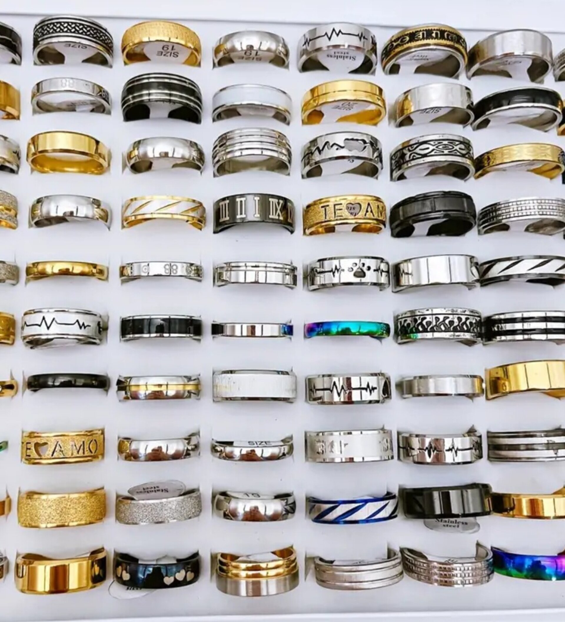 Anillos 1€ Aleatorios Talla 17 a 22 - 2