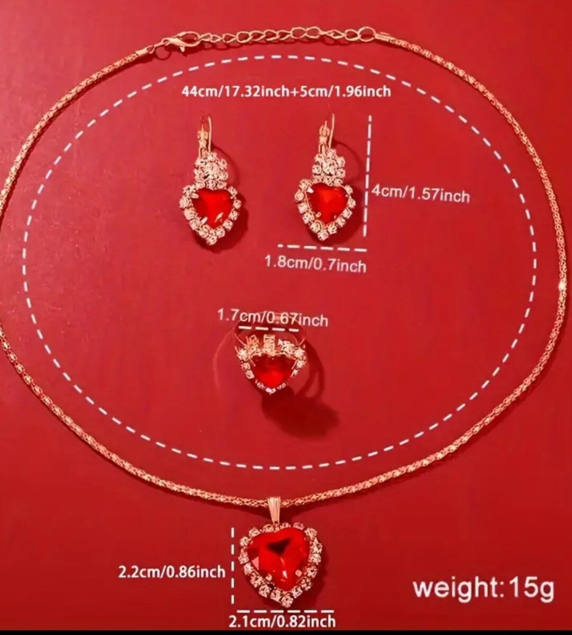 Conjunto Relog Rojo - 3