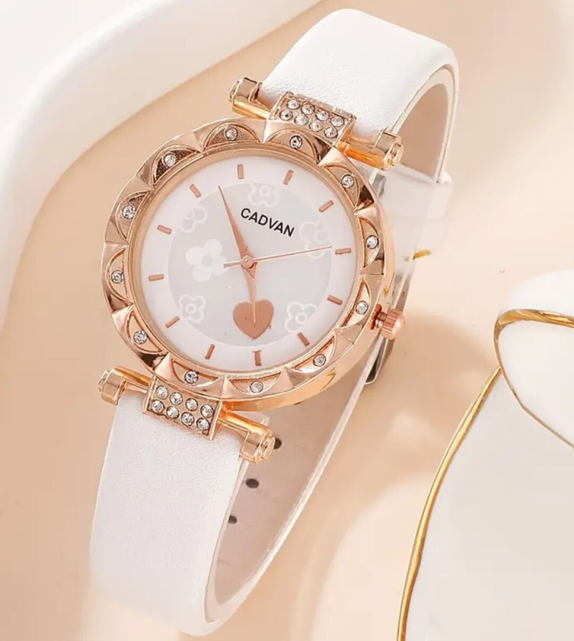 Conjunto Relog Cuarzo Blanco - 3