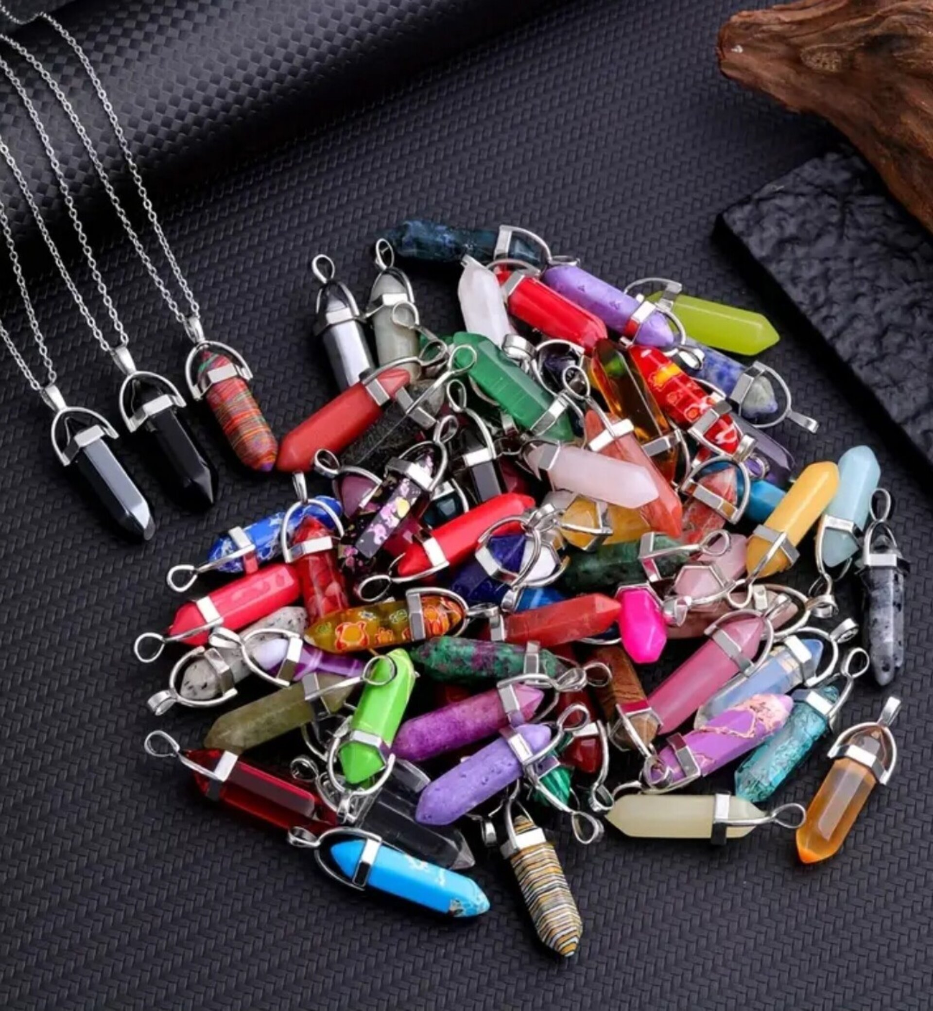 Collares Colores Cuero - 4