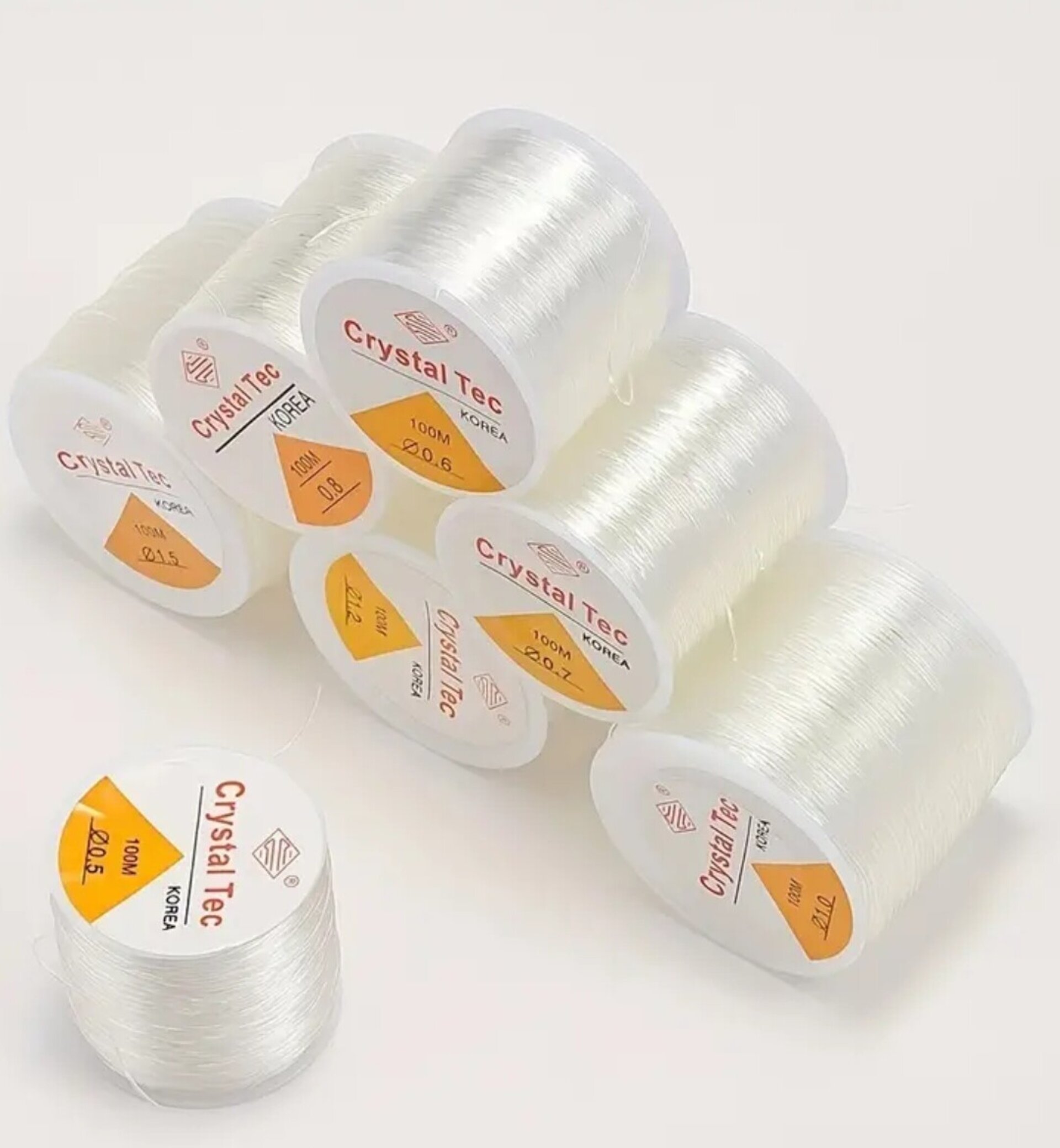 10 Metros Cuerda Elástica Blanca 0,1mm - 3