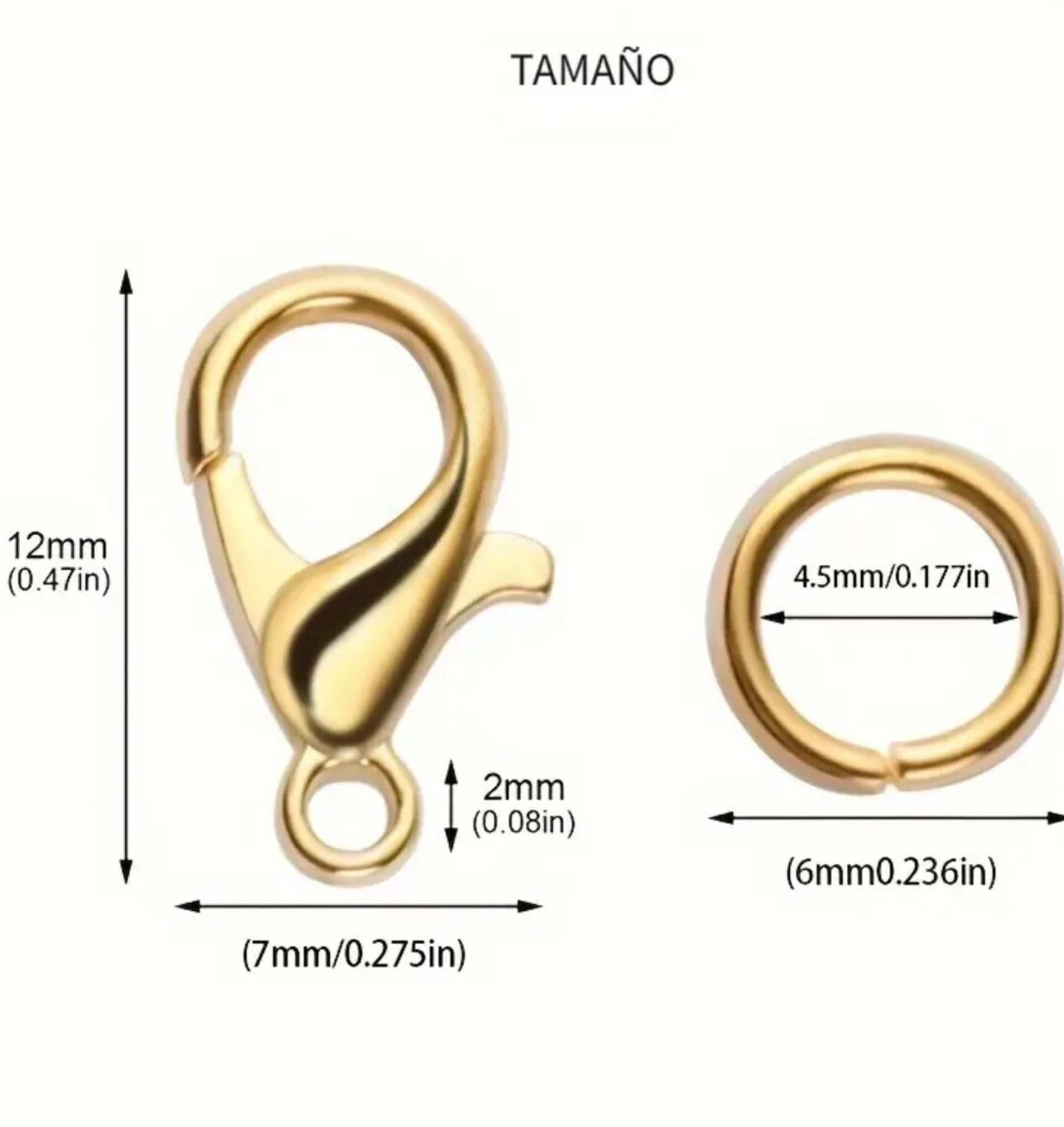 3 Cierres De Langosta Oro - 6