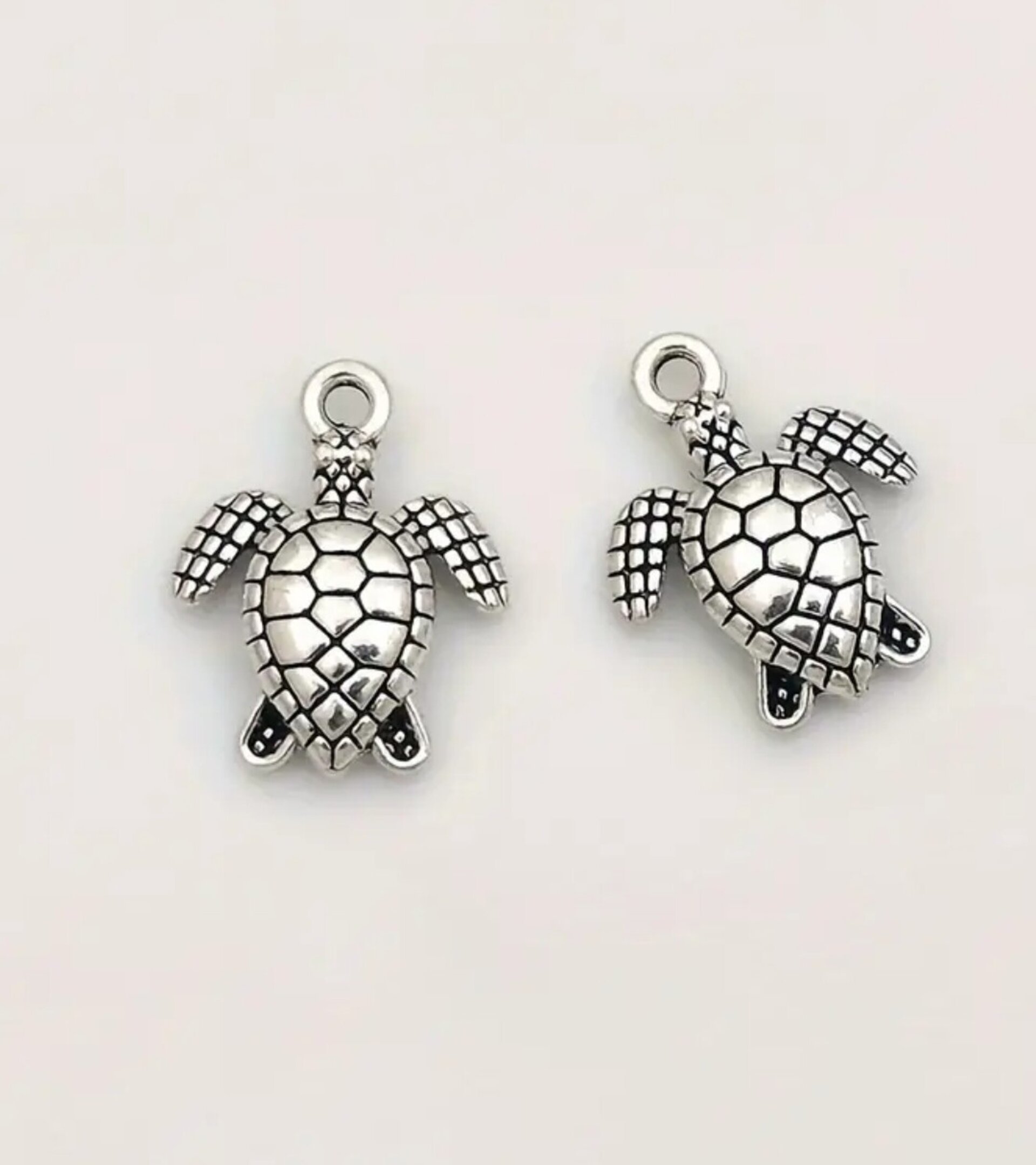 Colgantes De Tortuga Plata - 2