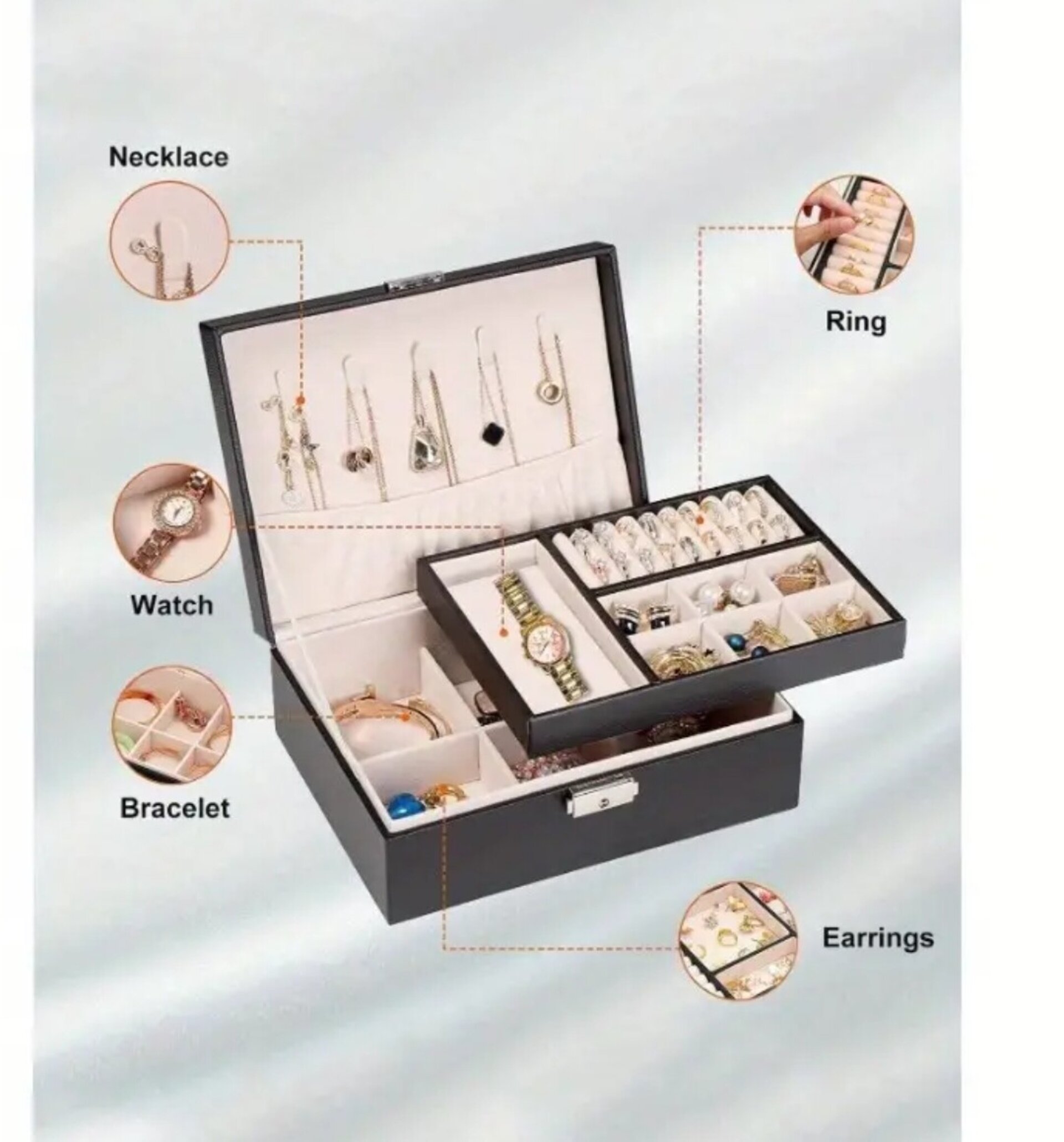 Joyero Megatron Star Negro - 2