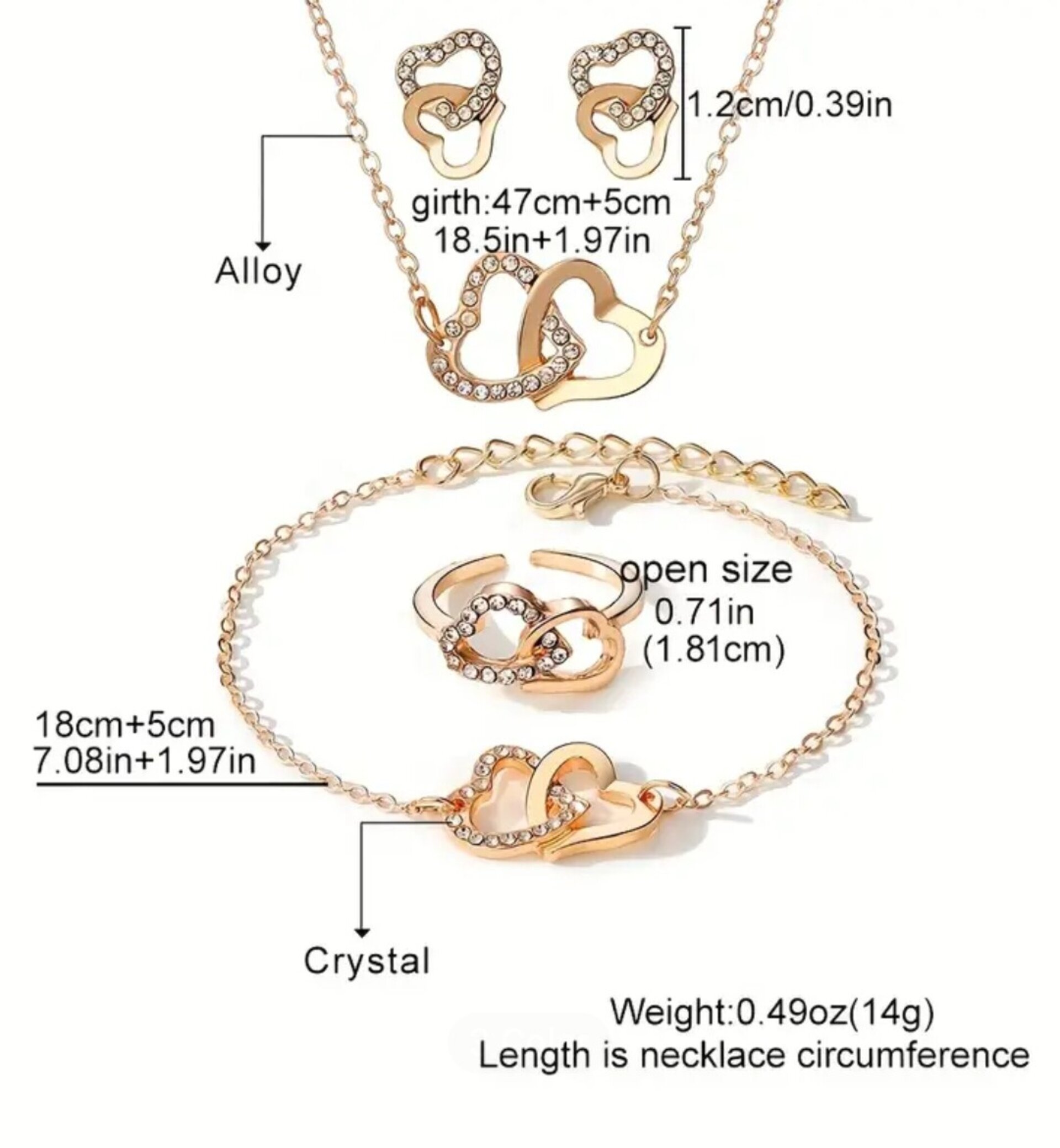 Conjunto Oro Rosa Bibiana - 3