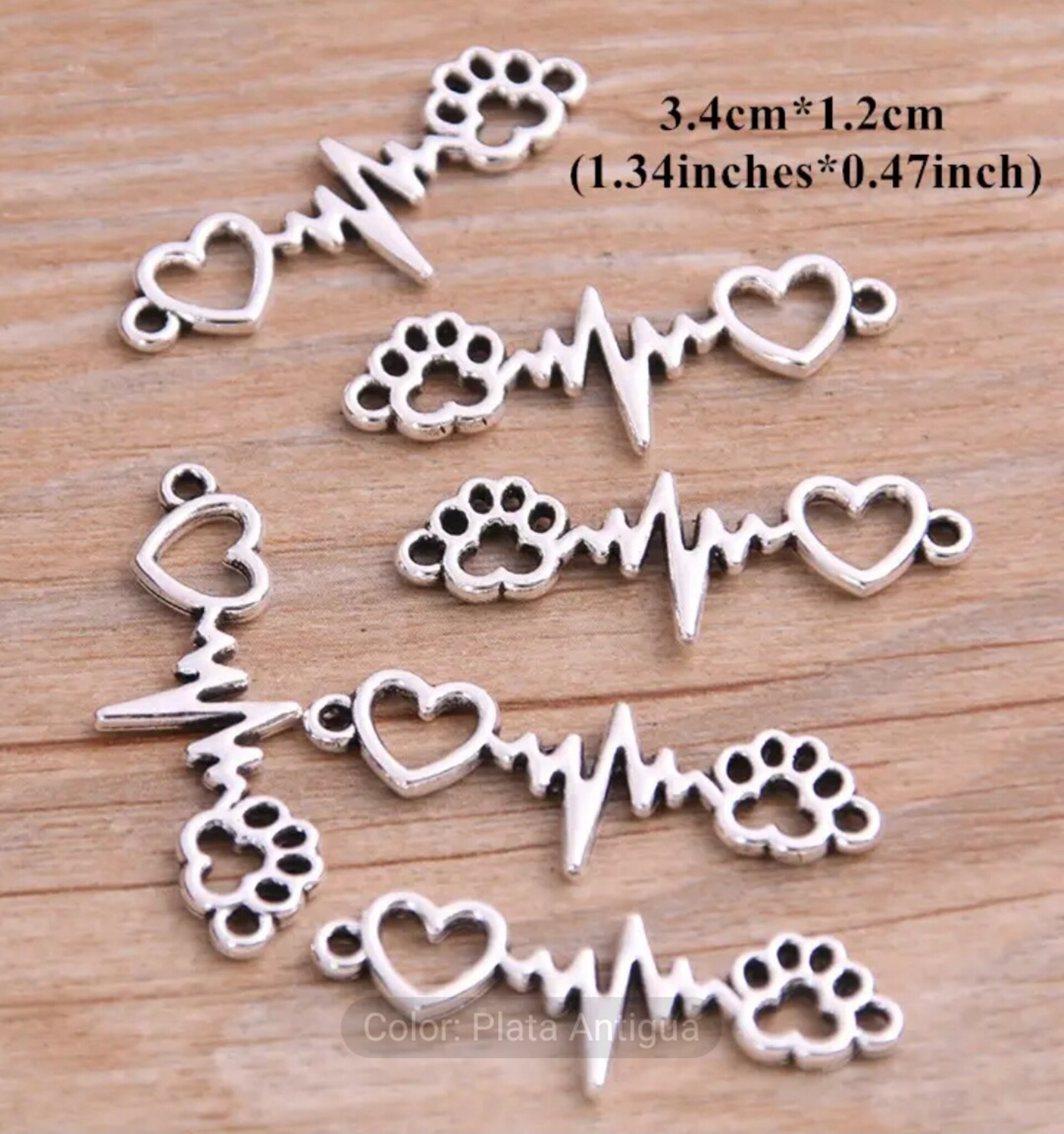 Colgantes De Corazón Huella - 2