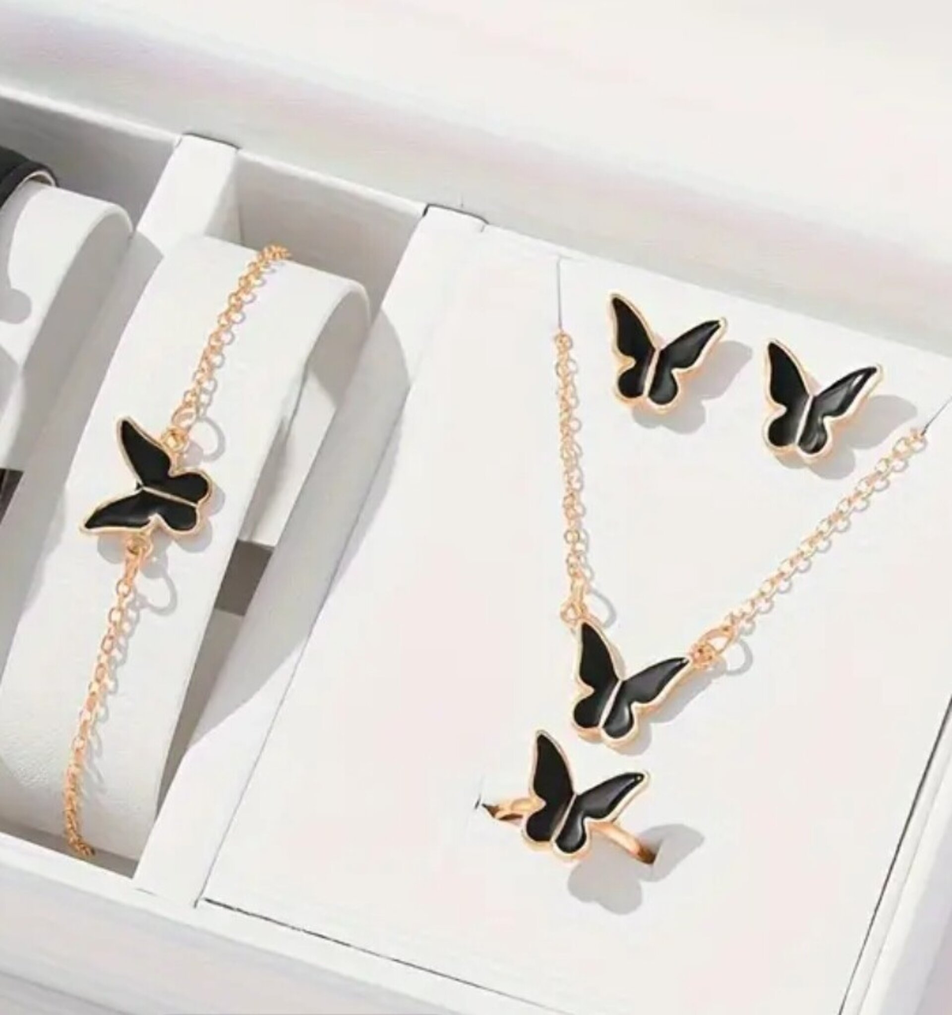 Conjunto Relog Marrón Mariposa - 2