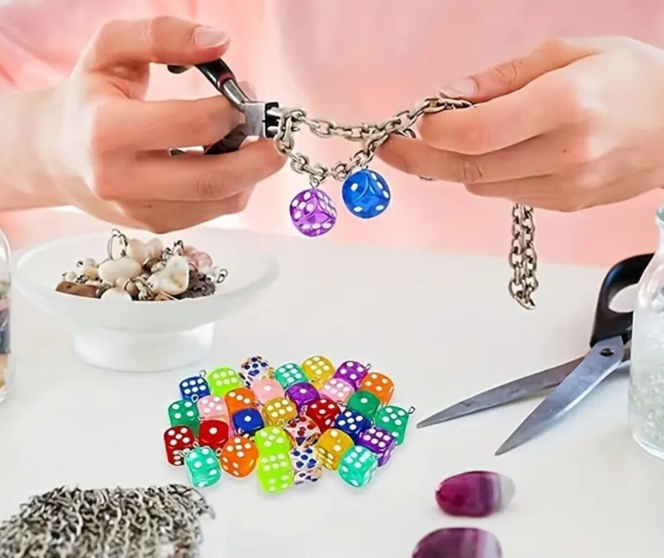 Colgante Dado Llavero Y Otros 14mm - 5