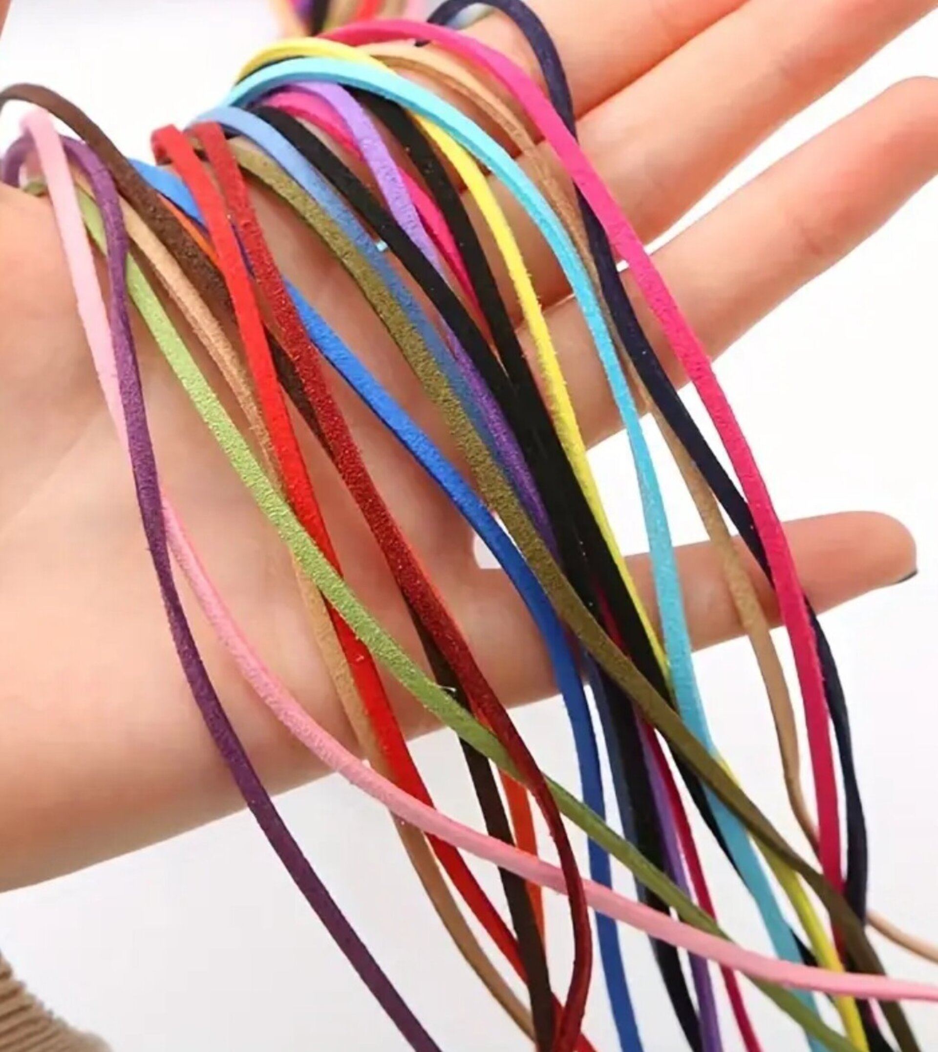 Collares Cuero Gamuza Colores - 3