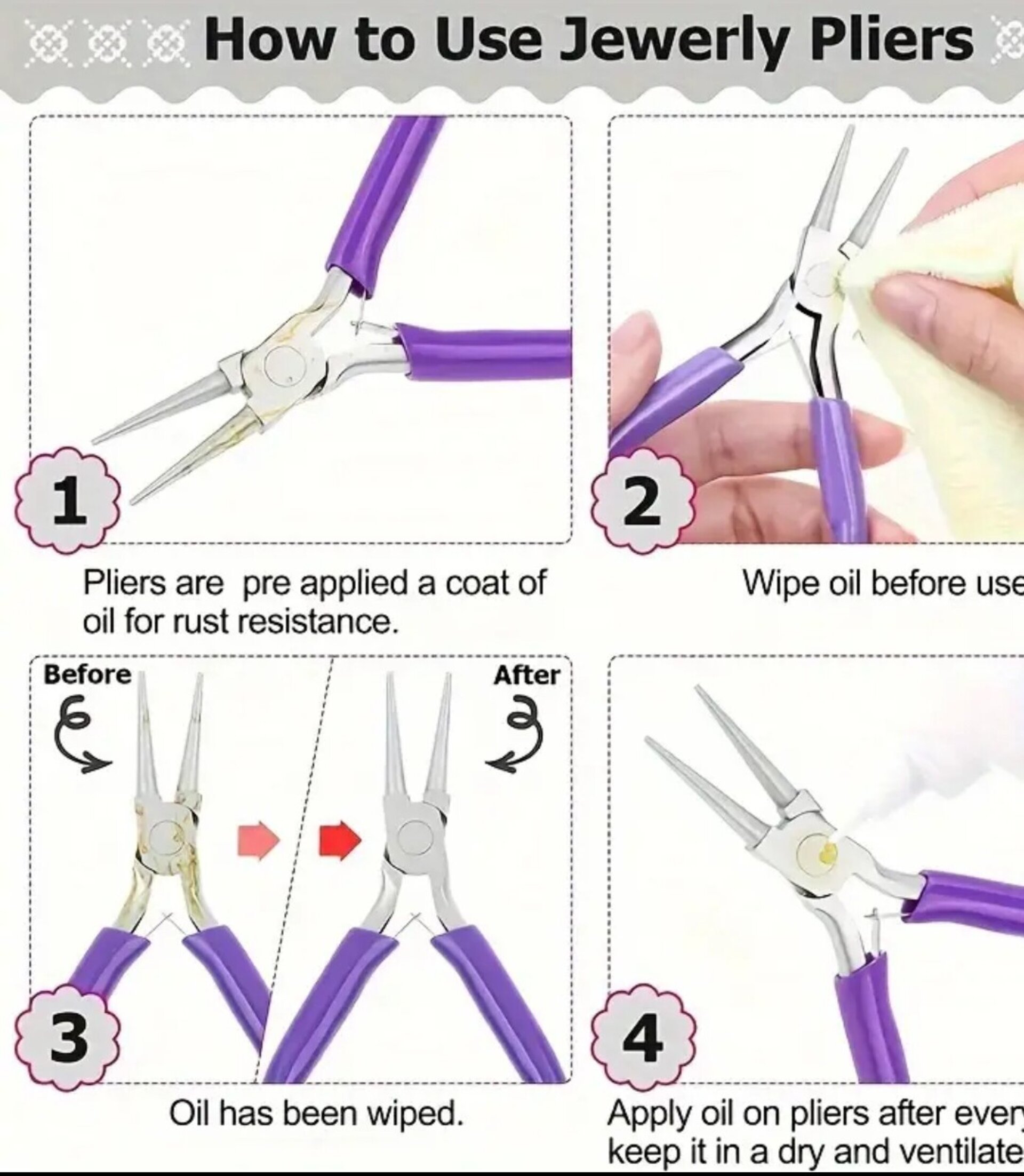 Juego 4 Alicates Para Joyas - 2