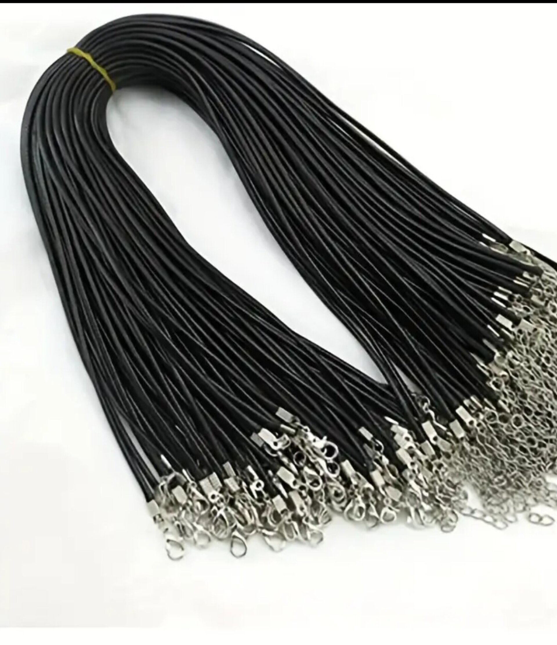 Collares Cuero Negro - 2