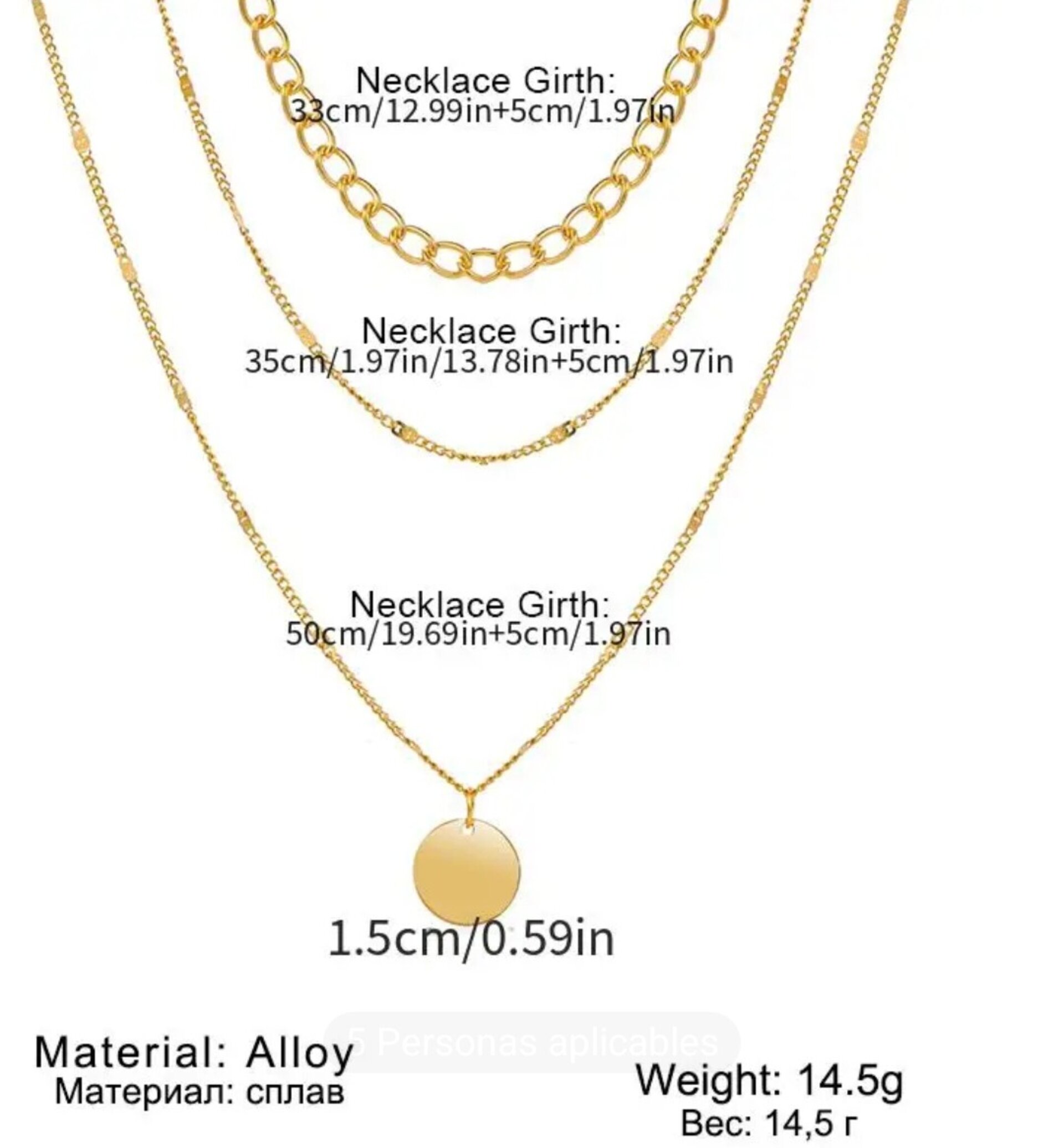 Collar Dorado De Barbara - 2