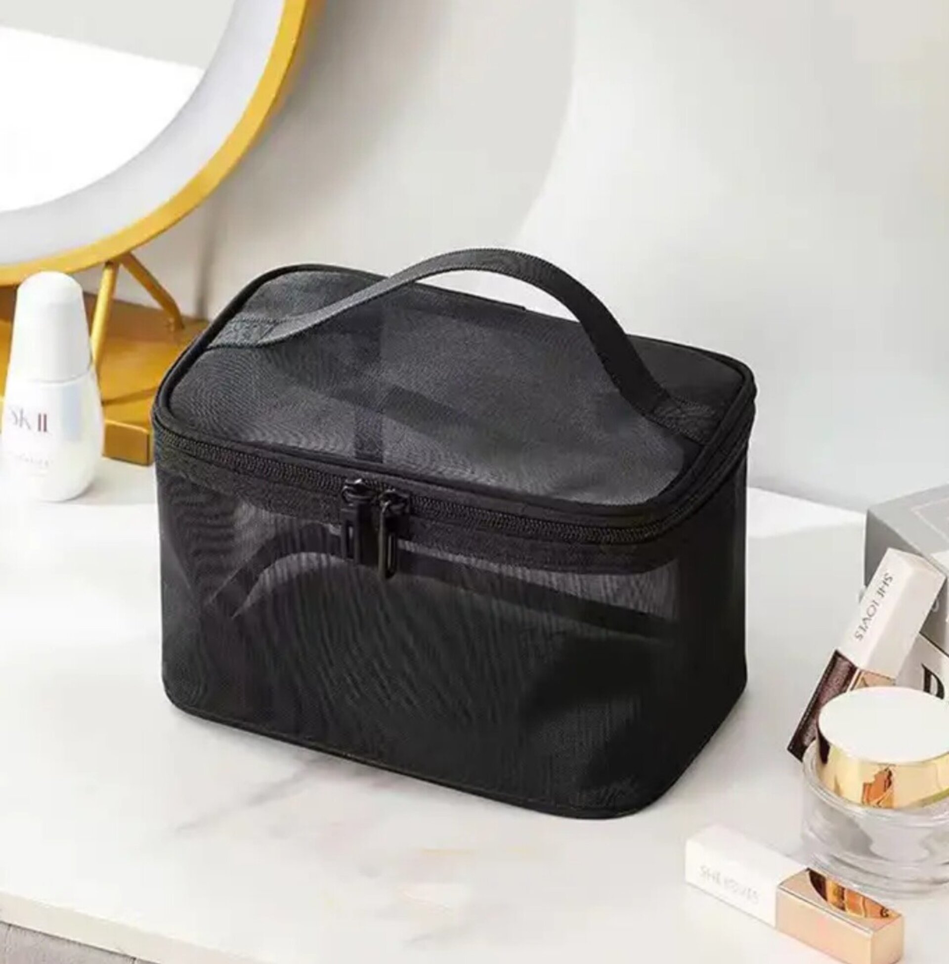 Bolsa De Cosmeticos Doble Negra - 2