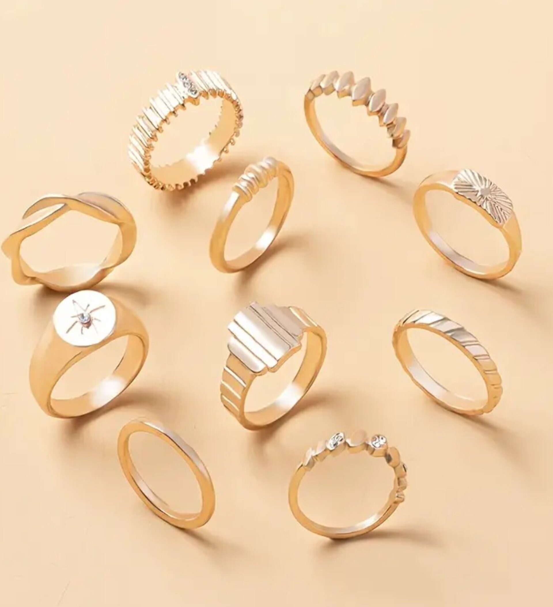 Anillos De Oro Aleatorio - 2