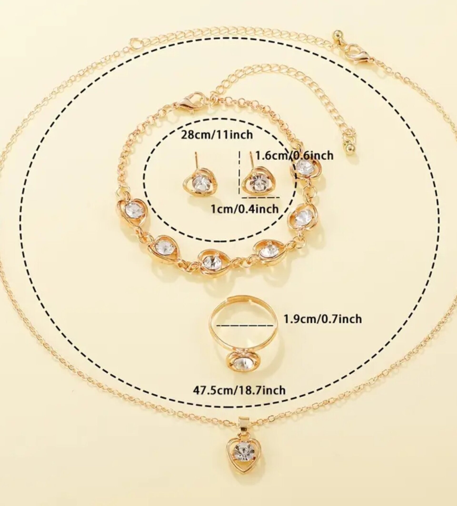 Conjunto Relog Cuarzo Blanco - 4