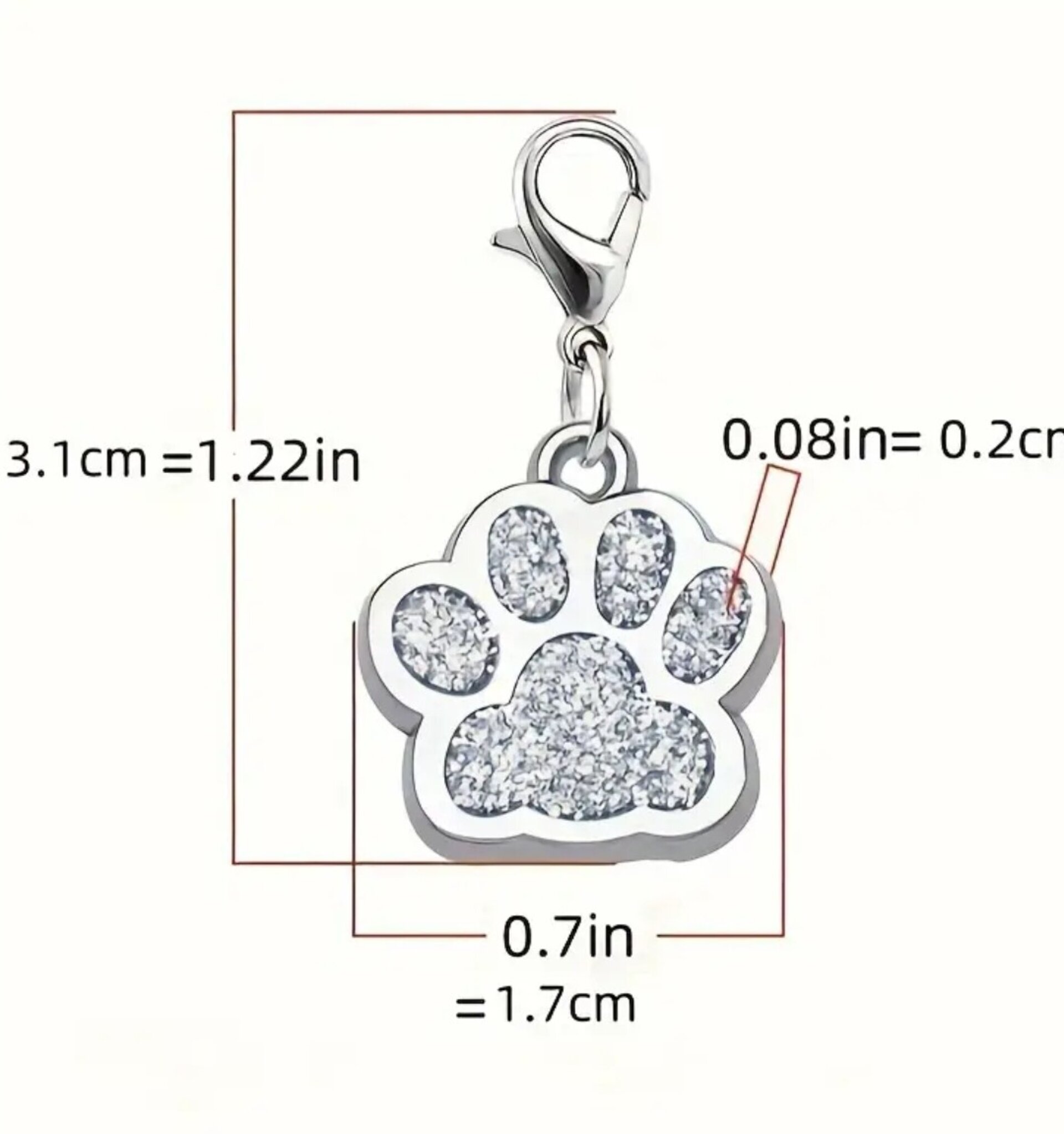 Llavero Huella Gato Y Perro - 3