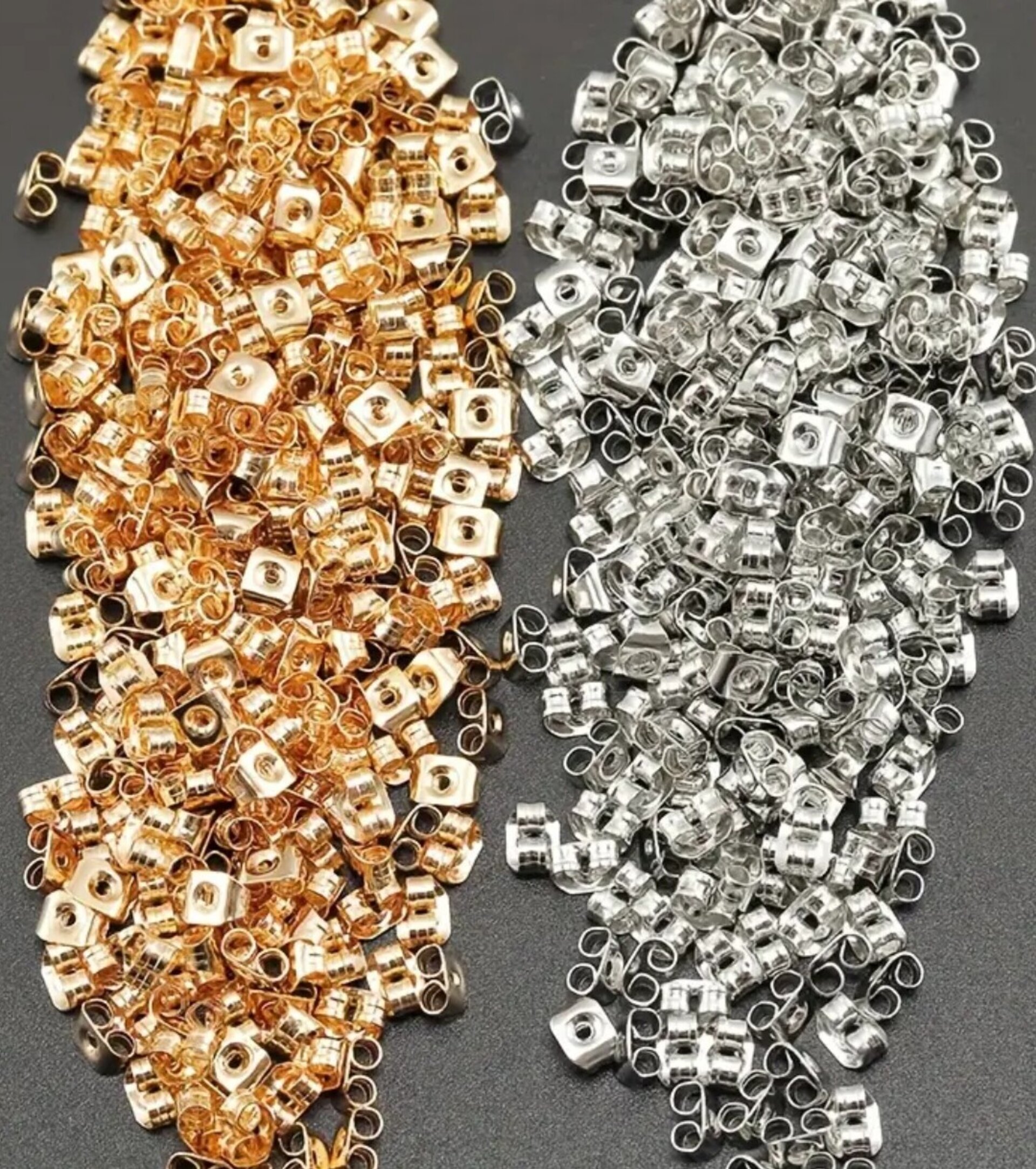 Cierres Mariposa Pendientes Oro - 2