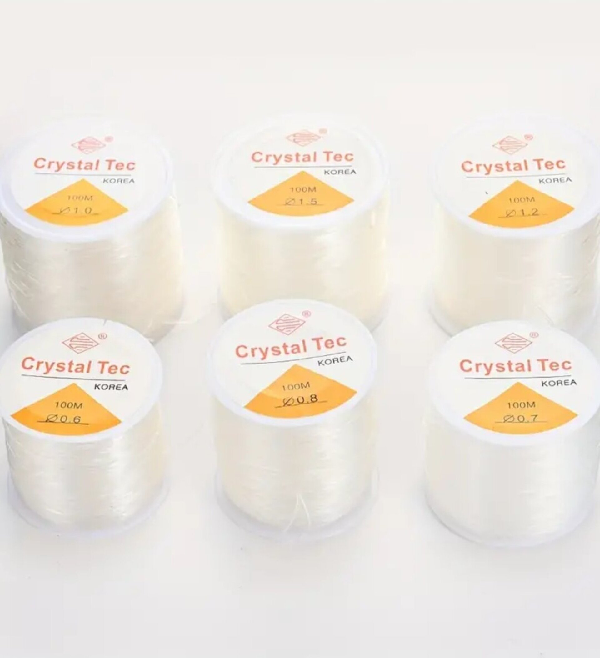 10 Metros Cuerda Elástica Blanca 0,8 - 3