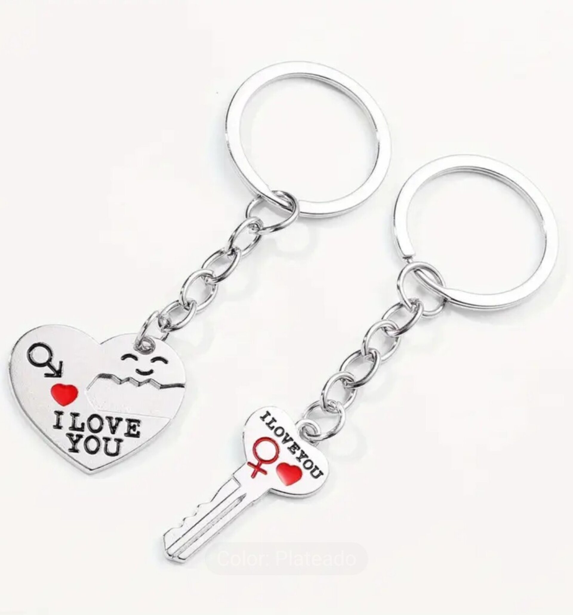 Llavero I Love You Plata - 3