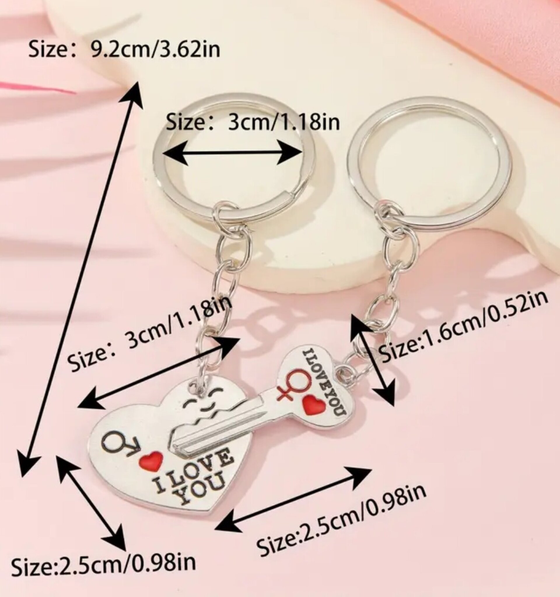 Llavero I Love You Oro - 2